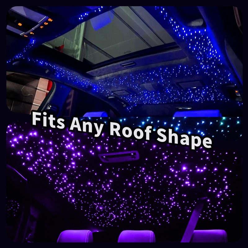 VASTFIRE Starlight Headliner Kit - 300pcs 0.03in 9.8ft Fiber Optic