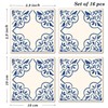 Poromoro Spanish Portuguese Azulejo Style Peel and Stick Backsplash Tile
