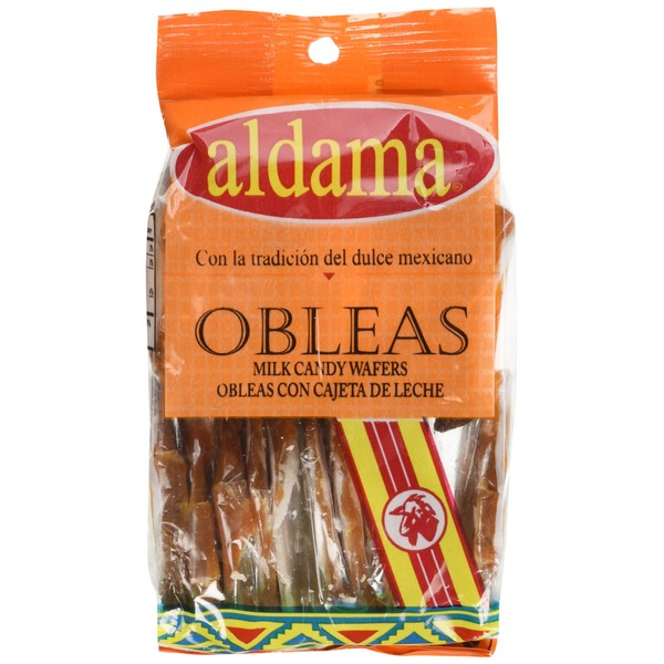 Aldama Mini Obleas Con Cajeta (Milk Candy Wafers) 20pc in Pack