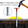 WANSRUYI Rebar Survey Marker Stakes, 12 Inch Long - 1.35