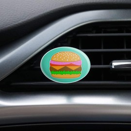 Simple Summer Hamburger Car Air Freshener Vent Clip