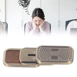 Fdit ADHD Push Slider Toy, Stainless Steel Slider Toy Adult Office ADHD Autism Anxiety Stress Relief Toy Push Slider Sensory Toy