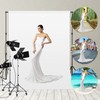 Photo Background White 1.8 x 2.8 m, Bonvvie Foldable Photography