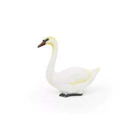 CWG Swan Toy, Museum Quality Rubber Replica Bird, Hand Painted   2 1/2"  CWG192 BB45