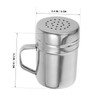 LABRIMP 2Pcs Stainless Steel Flour Sifter Jars with Ergonomic Handle