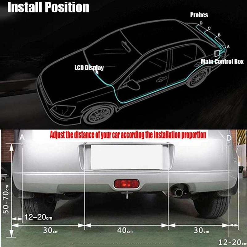 ePathChina Car Parking Sensor System, 4 Sensors Buzzer Car Reverse