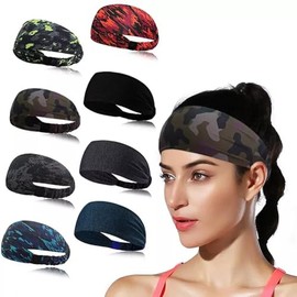 Venbytech for Workout Headband for Men Women Non Slip Sport Sweatbands Elastic Yoga Hairbands
