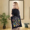 LEVLO Pirate Life Alphabet Canvas Tote Bag Pirate Quote Inspired