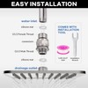 Shower Head Swivel Ball Adapter, Shower Connector Ball Joint, Solid
