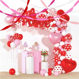 PIGETALE Crepe Paper Streamers 4 Rolls 328ft, Pack of Hot Pink Crepe Paper for Party Decorations