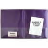 StoreSMART® Metallic Purple Plastic Archival Folders 30-Pack - Letter-Size Twin