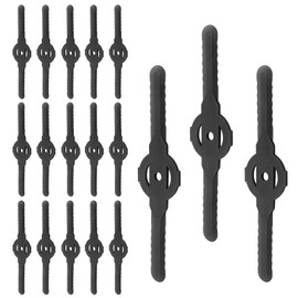 Coufce 36 Pcs Plastic Weed Wacker Head Blades Black Replacement Grass Trimmer Head Blades Lawn Mower Weed Eater Blades