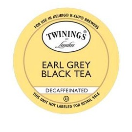 Twinings of London Naturally Decaffeinated Earl Grey Tea K-Cups