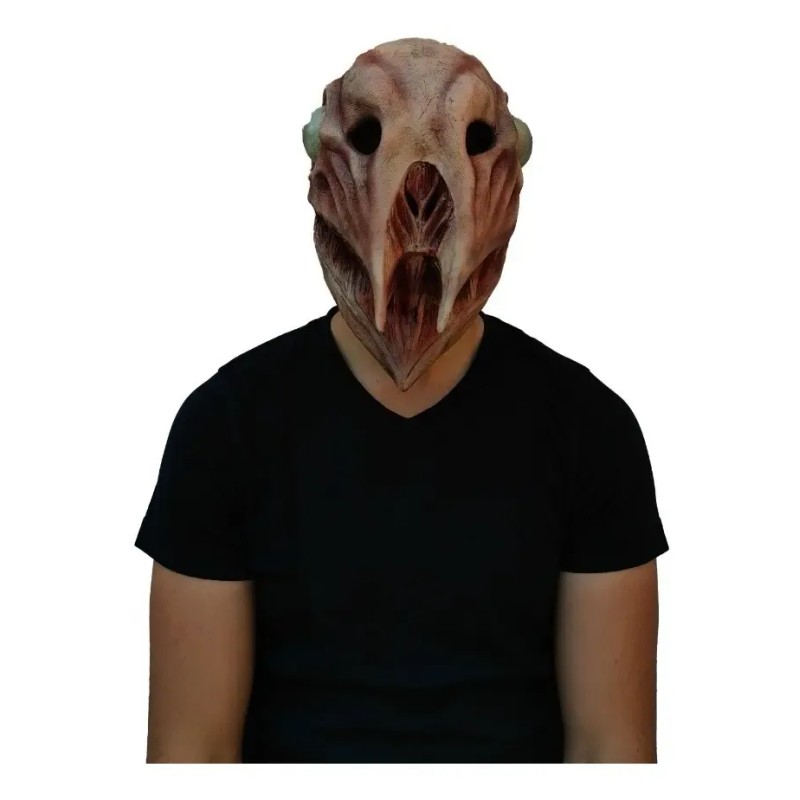 Máscara Creepypasta Pájaro Mutante Big Halloween Terror Color Carne
