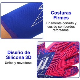 Keakitay Guantes de Portero, Guantes de Portero Profesionales para Adultos, Antideslizante,Resistente al Desgaste,Guantes de Fútbol Hombres con Tamaño 6/7/8/9 para Entrenamiento y Partido