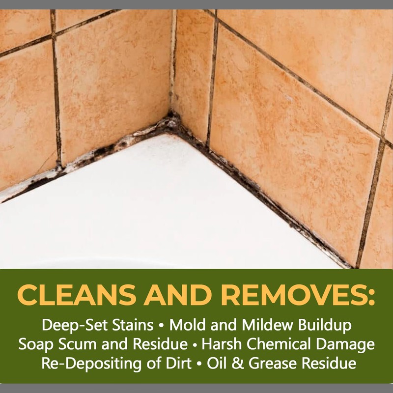 CoverTec Crystal Clean Tile Grout, Hard Surface Powerful Mold, Mildew,