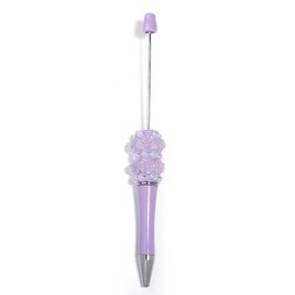 【P206】5pcs Beadable Pens pearl flower shape:_SL307005