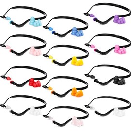 Sumind 24 Pieces Banded Ear Plugs Hearing Bands Banded Ear Band Plug Shooting Reusable Construction Protection Silicone Replacement Pods for Work Sleeping Concerts, Motor Sport Racing (Colorful)
