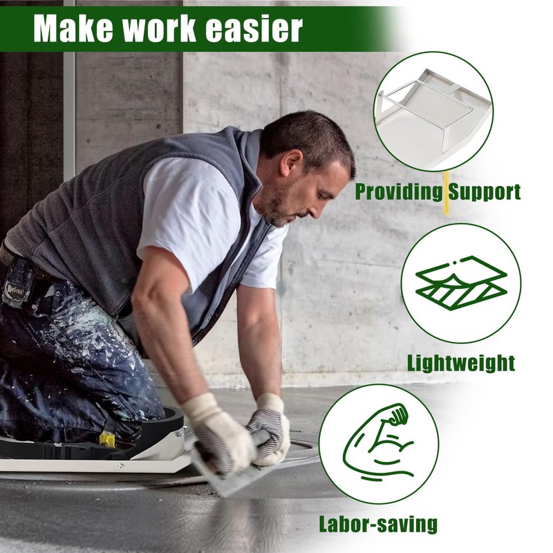 Daneried Concrete Knee Boards Slider,28”x 8” Stainless Steel Concrete Sliders,Concrete