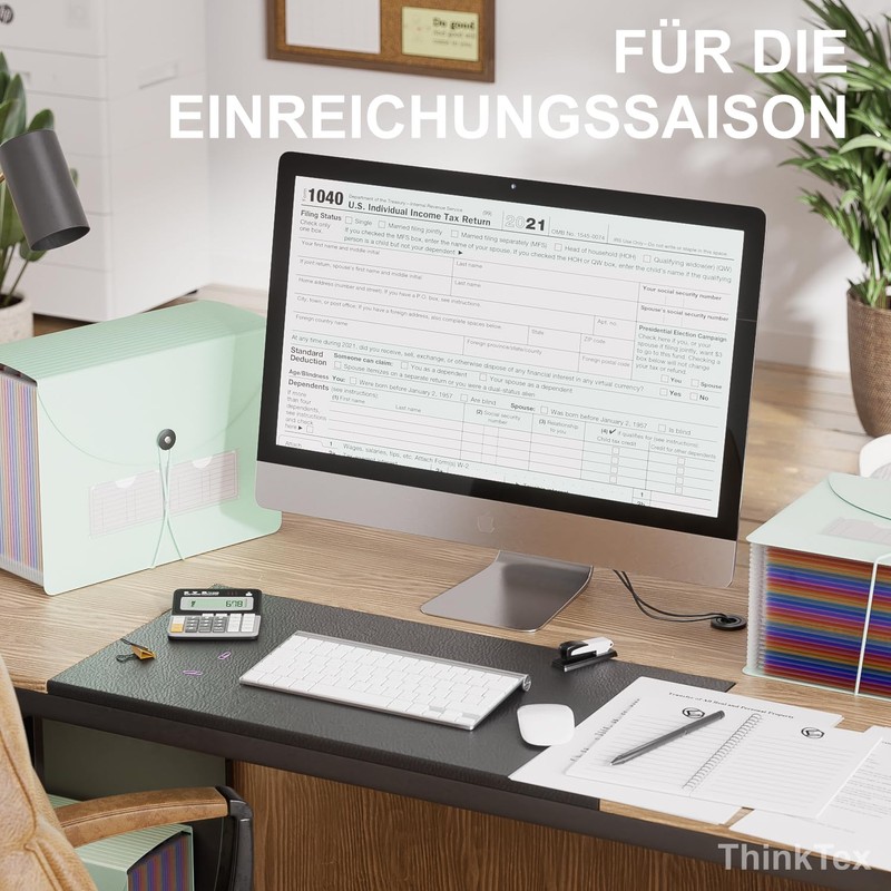 ThinkTex Morandi 26 Compartments A4 Document Folder A4 Sorting Folder