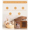 Interchangeable Circular Knitting Needle Set, 9 Pairs OfCircular Knitting Needle