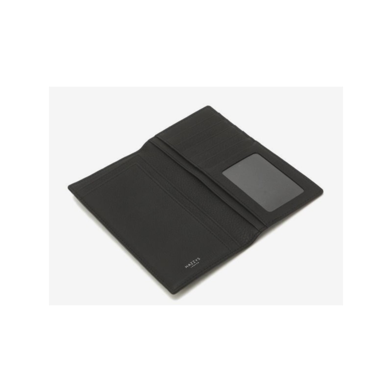 Hazzys (신세계센텀점)HAZZYS ACC 블랙 로고패턴 소가죽 장지갑 HJWA3E822BK (Shinsegae Centum