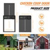 Automatic Chicken Coop Door, Large Chicken Door with Timer &