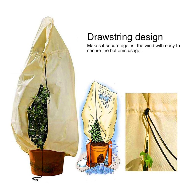 180x120cm Plant Cover Tree Shrub Frost Winter Protection Bag Jacket