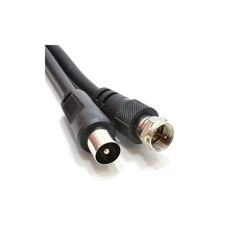 kenable Coaxial Satellite to TV Aerial Cable F type Plug