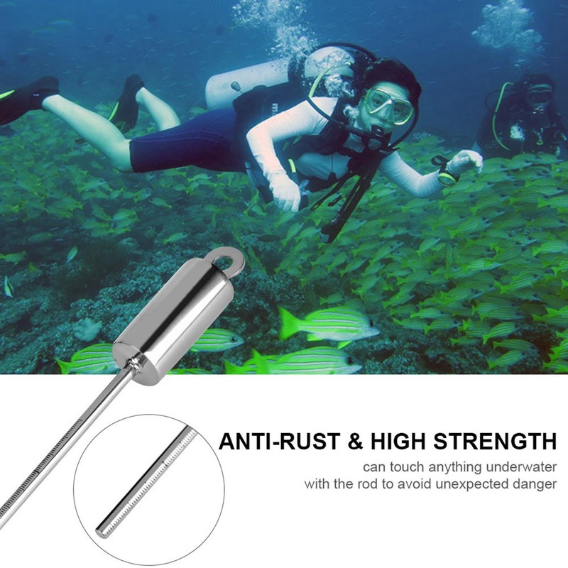 Diving Pointer Rod,High Strength Stainless Steel Diving Noise Maker with