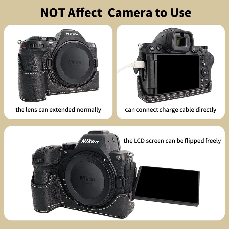 MUZIRI KINOKOO Nikon Z5 II Camera Mirrorless Retro Style PU