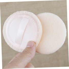 Beavorty Supple Makeup Puff for Blush Loose Powder 10 Pure Cotton Compact Portable
