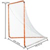 Happybuy Lacrosse Goal, 6' x 6' Steel Frame Net, Portable