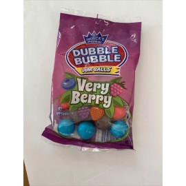 Dubble Bubble Very Berry Black Rasp, Blueberry Gum Balls  4oz. See Below
