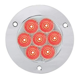 GG Grand General 76643 Red/Clear LED Light (2" Low Profile Spyder Pigtail Rim)