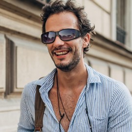 Rimerakea Polarized Fishing Sunglasses, B: Matte Black/Gradient Gray