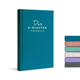 6-Minute Diary for Adults (The Original) - Gratitude Diary, Scientifically Founded Journal Book - Mindfulness Diary for More Resilience & Self-Love