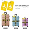 ZOUIQSS 2 Pack Adjustable Luggage Straps,Heavy Duty Suitcase Belts,Luggage Tag