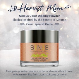 SNS Healthy Natural Nails SNS Nail Dip Powder, Gelous Color Dipping Powder - Spanish Onion (Brown/Tan, Cream) - Long-Lasting Dip Nail Color Lasts 14 Days - Low-Odor & No UV Lamp Required - 1 OZ