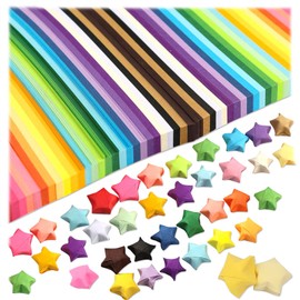 2060Sheets 27Colors Star Paper Strip Package,Solid Origami Stars Paper,Double Sided Origami Stars Paper,DIY Paper Origami Stars,Star Folding Paper Strips for Make Wishing Stars, DIY Paper Arts Crafts