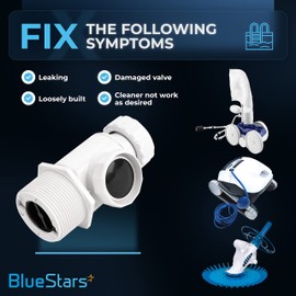 BlueStars 9-100-3008 Pool Cleaner UWF Connector Assembly Disconnect 9-100-3006 Compatible with 6-550-00 Filter Screen 6-504-00 - for Zodiac Polaris 360 Pool Cleaners