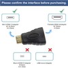 PENCILUPNOSE© FEMALE HDMI ADAPTER to MALE MINI HDMI GOLD PLATED