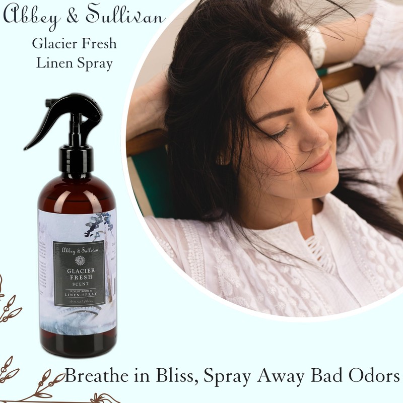 Abbey & Sullivan Linen Spray, Glacier Fresh, 16 oz.