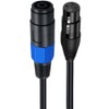 Halokny Speakon to XLR Speaker Cable, XLR Female to Speakon