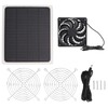 10W Solar Panel Fan Kit Waterproof Cooling Ventilator for Dog