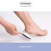 TITANIA Soft-touch double foot file with pumice sponge, double sided
