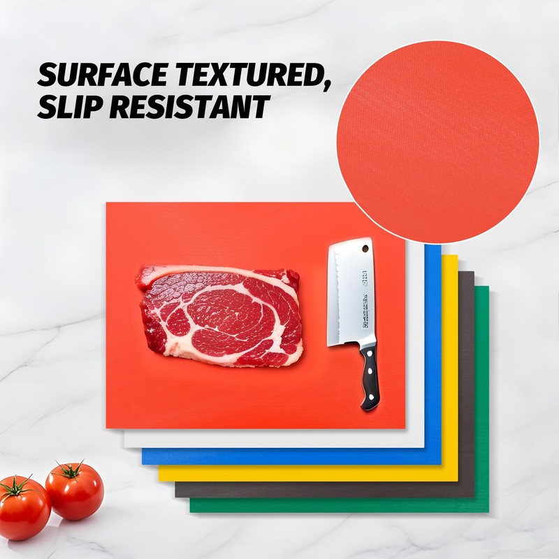 CLIVIA Commercial Grade Cutting Board for Kitchens,Plastic Chopping Board, 20