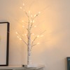 Lighted Birch Tree Adjustable Branches Stable Bottom Birch Tree with