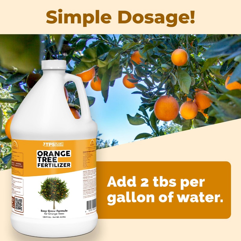 Orange Tree Fertilizer, Complete Liquid Orange Tree Citrus Plant Food,