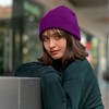 Beanie Hat Plain Purple Soft Comfortable Casual for Men Women